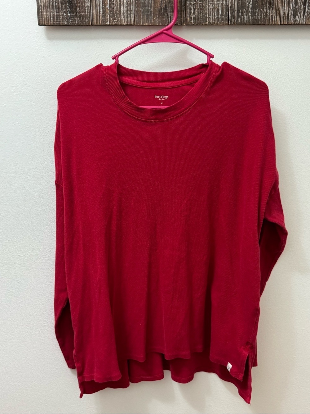 Burt's Bees Baby Red Long Sleeve Tee